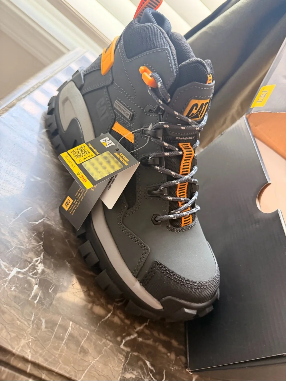 Caterpillar Men's Invader Mid Vent Waterproof Composite Toe Work Boots